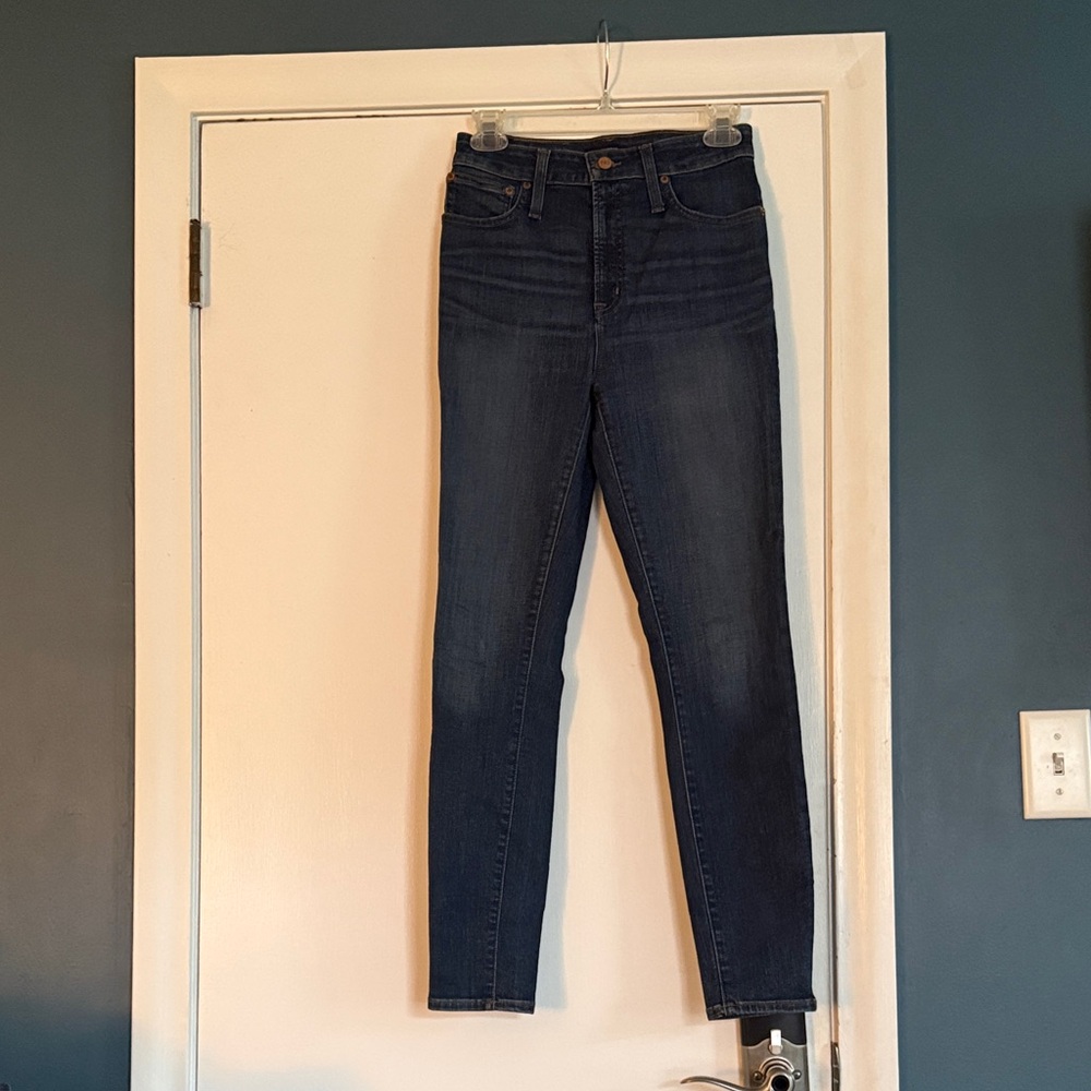 J. Crew Dark Wash High-Rise Skinny Jeans